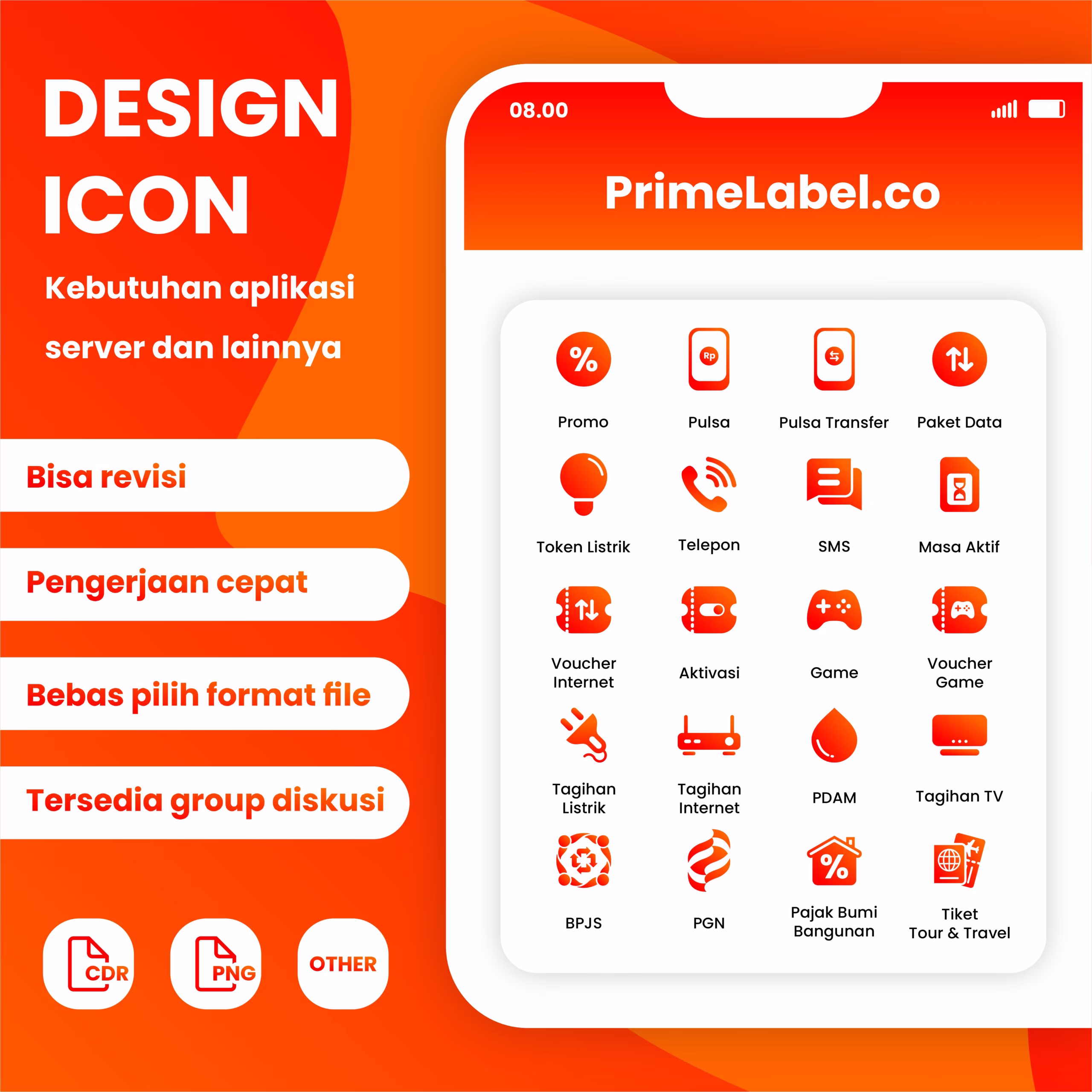 Contoh Original Design by PrimeLabel.co