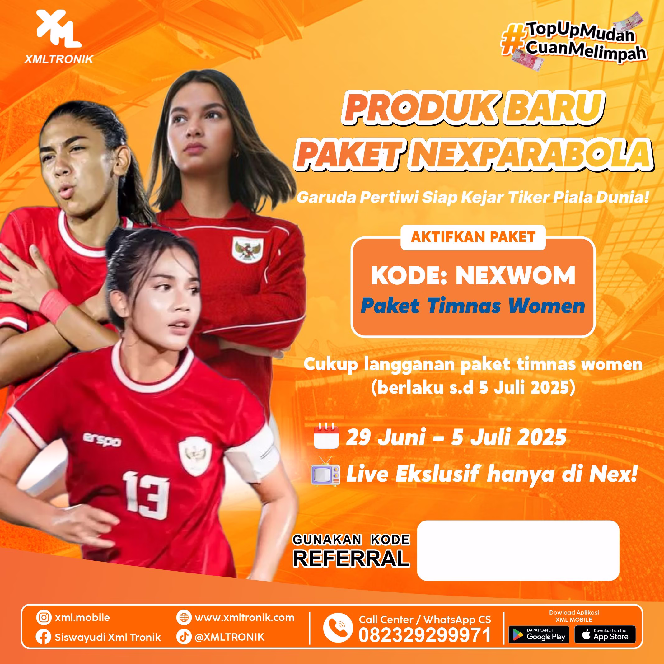 Design produk baru paket nexparabola