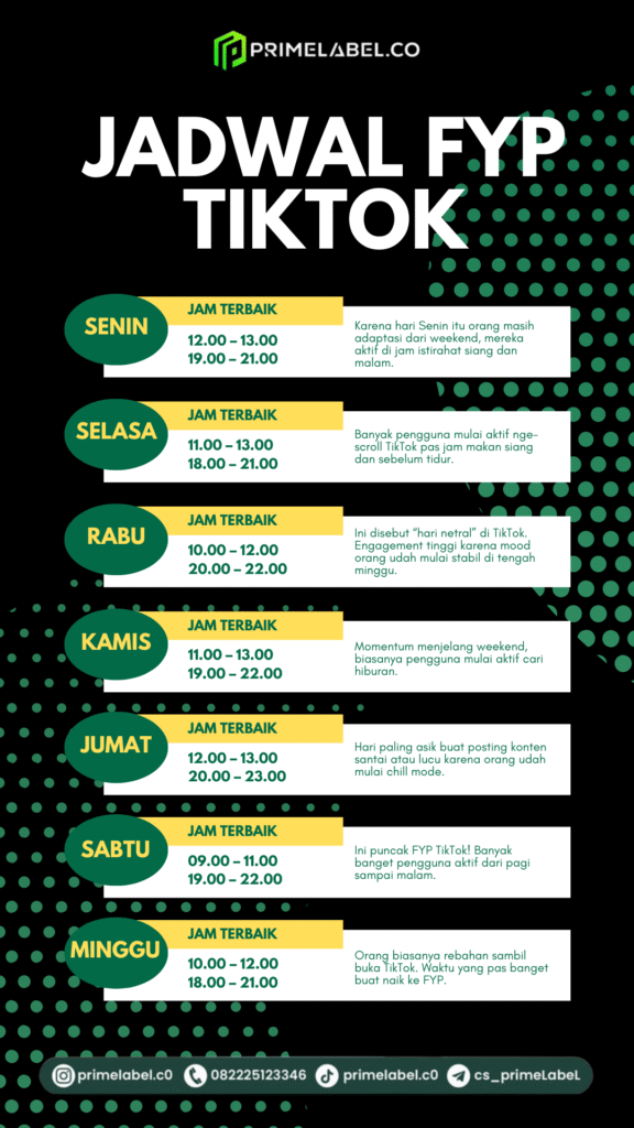Jadwal FYP TikTok